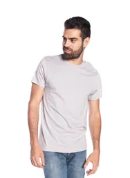 Camiseta Manga Corta Gris