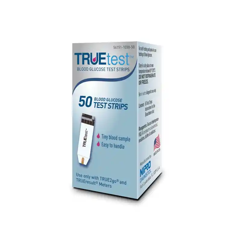 Glucometro Tiras Reactiva True Test 50 U + 2 U