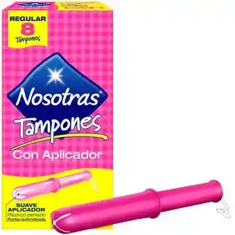 Tampón Regular Con Aplicador + Protectores Largos 28 U