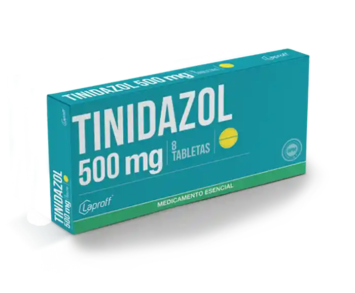  Tinidazol Laproff 8 Tabletas (500 Mg) 