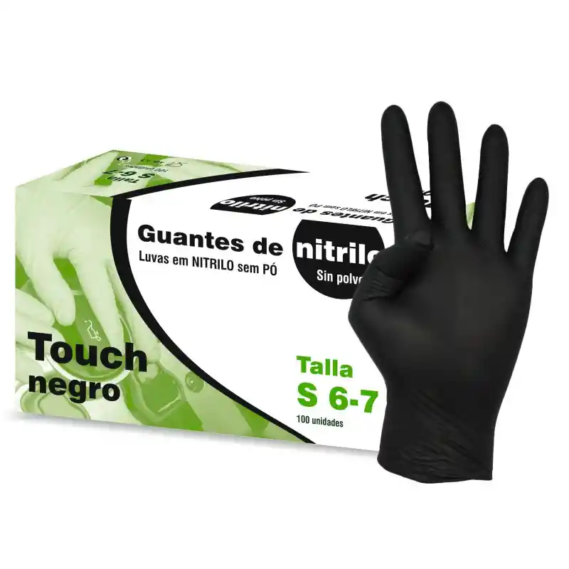 Guantes De Color Negro Talla 6/7