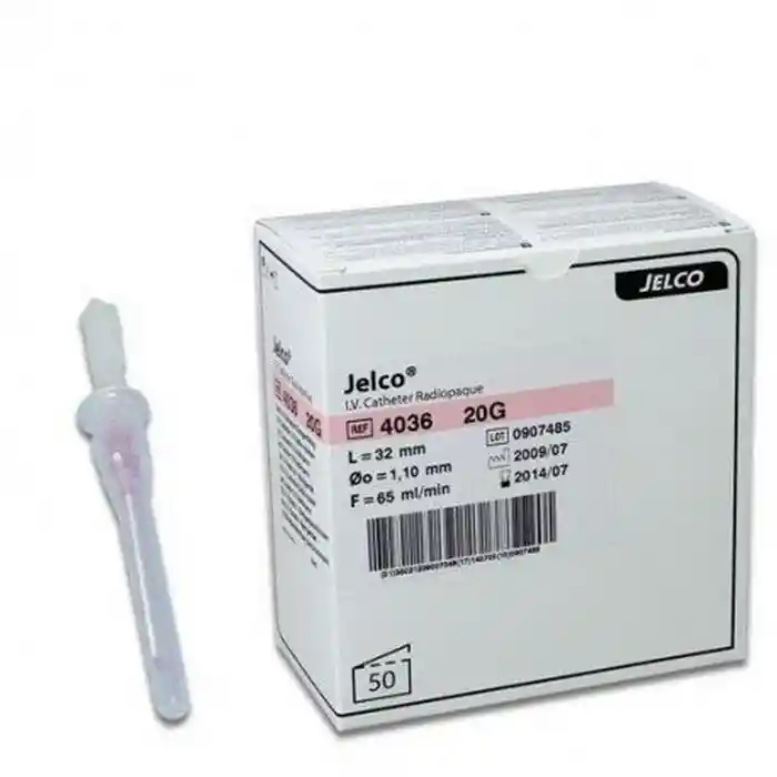 Jelco Becton Dickinson Cateter B-D Iv Angiocath 20 G