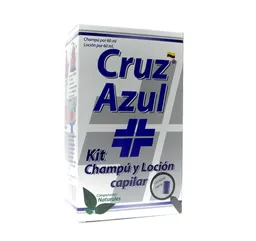 Cruz Azul Kit de Champú y Loción Capilar para Piojos