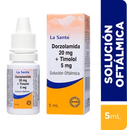 La Santé Oftálmica Dorzolamida/Timolol (20 mg/5 mg) 5 mL