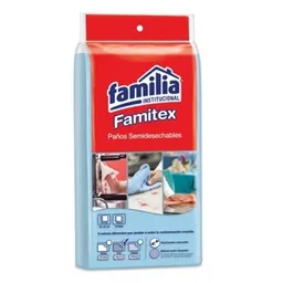 Famitex Paños Semidesechables Institucional Azul Cocina