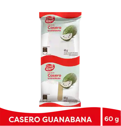 Cream Helado Paleta Casera de Guanábana
