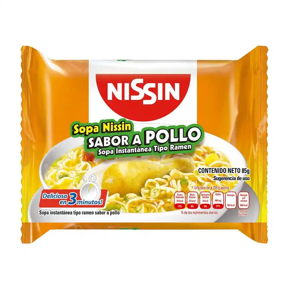 Nissin Sopa Instantánea Con Fideos