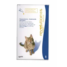 Revolution Desparasitante Para Gato Azul De 2.6 A 7.5 Kg