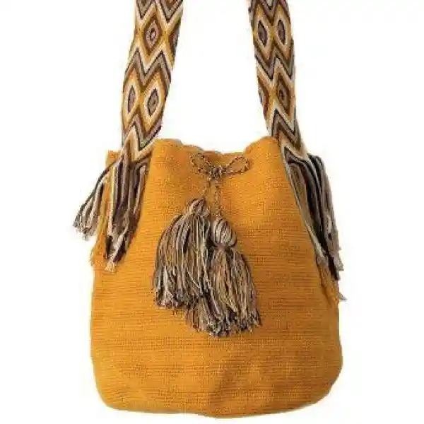 Wayuu Mochila Grande Unicolor