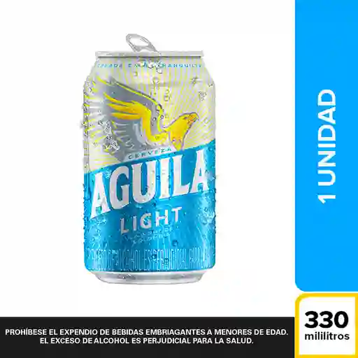 Cerveza Aguila Light Lta 330ml
