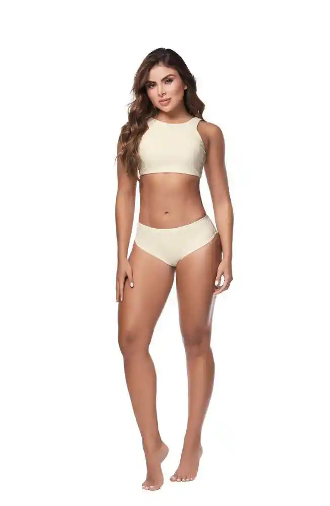 Tanga Baño Texturizado S-vainilla