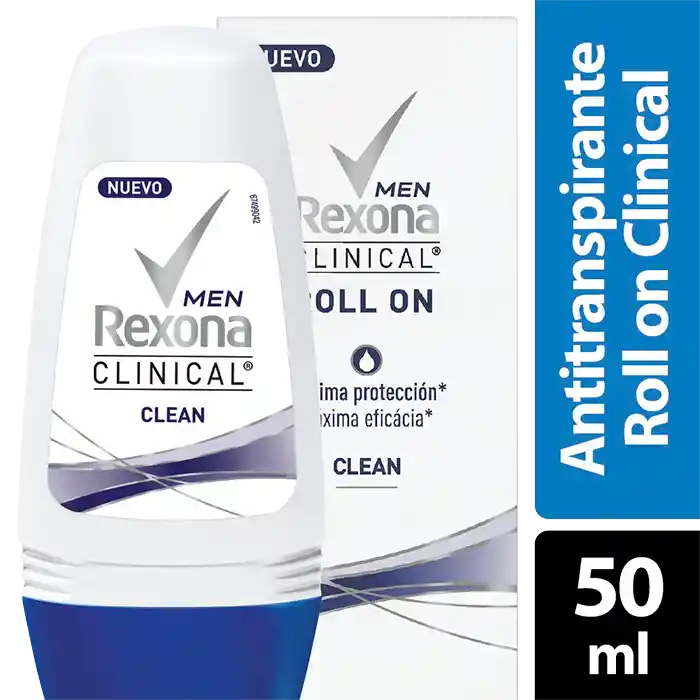 Rexona Men Desodorante Clinical Clean en Roll On