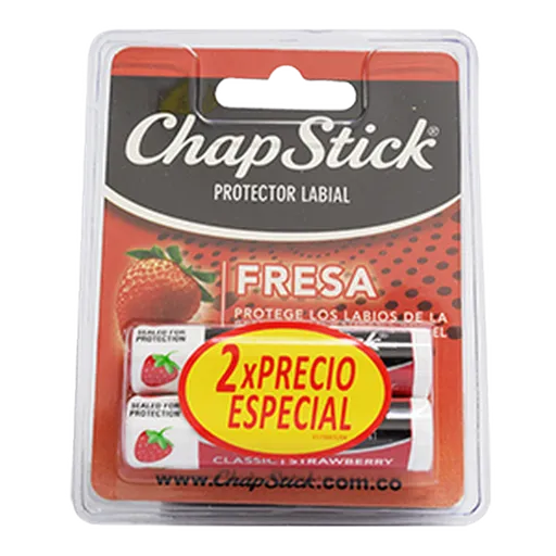 Chapstick Clásico Protector Labial Fresa.