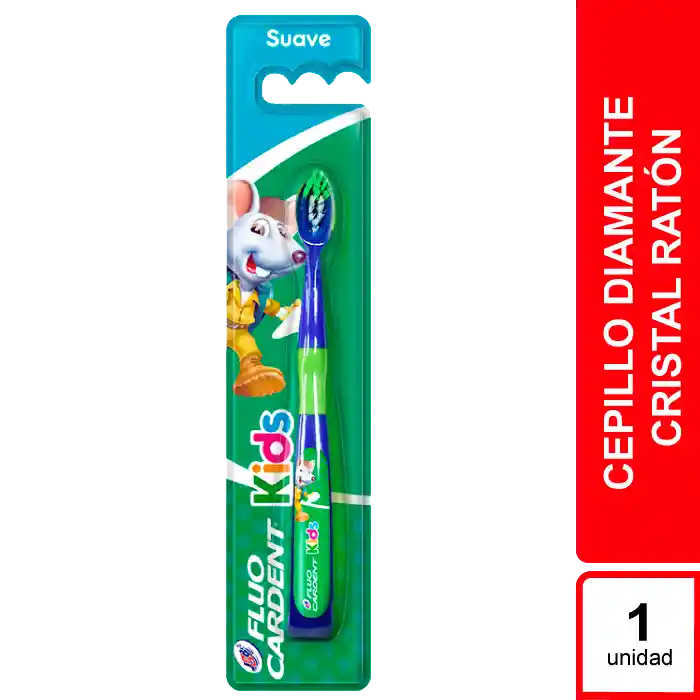 Fluocardent Cepillo Dental Kids Diamante Cristal Ratón