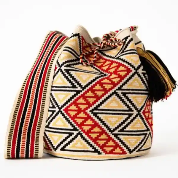 Mochila Wayuu Grande De Diseño