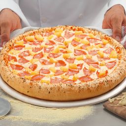 Cuantos trozos tiene una pizza familiar