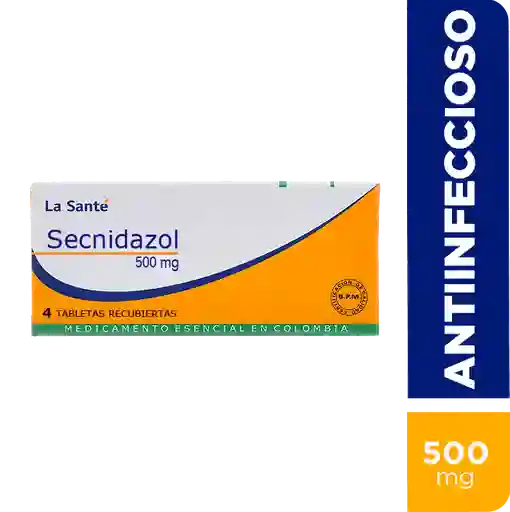Secnidazol 500 Mg 4 Tabletas Ls