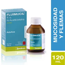 Fluimucil Zambon Jarabe 4% Frasco X 120Ml N-Acetilcisteina