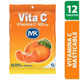 Vita C Mk Tableta Masticable Mandarina Sobre X 12