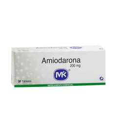 Amiodarona 200 Mg 30 Tabletas Mk Pae
