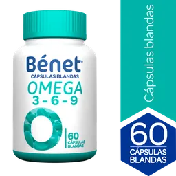 Bénet Omega 3 6 9 Cápsulas Blandas