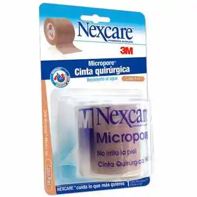 Nexcare Tres M Colombia Micropore Piel 24X5 Dis Gra Cur Con 10Ud