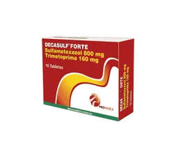 Decasulf Forte Sulfametoxazol (800 mg) 10 Tabletas