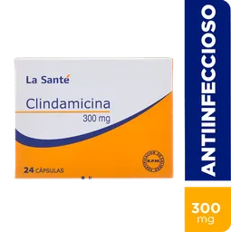 Clindamicina La Santé Antibiótico (300 Mg) Cápsulas