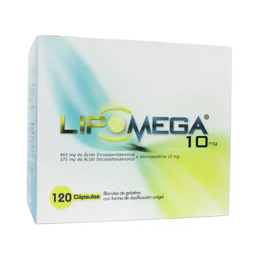 Lipomega Cápsulas (10 mg) (465 mg) (375 mg)