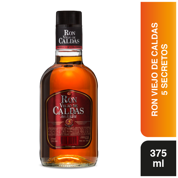 Ron Viejo De Caldas Ron 5 Secretos 375 ml