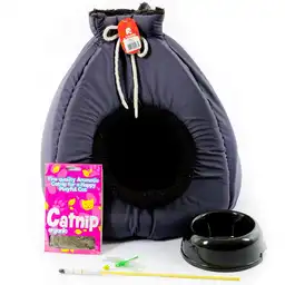 Catnip Set Cama Para Gato Color Azul