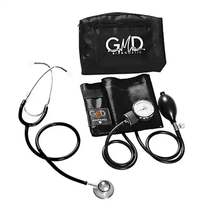  Kit De  TENS Iometro Y Fonendoscopio Doble Campana Negro 