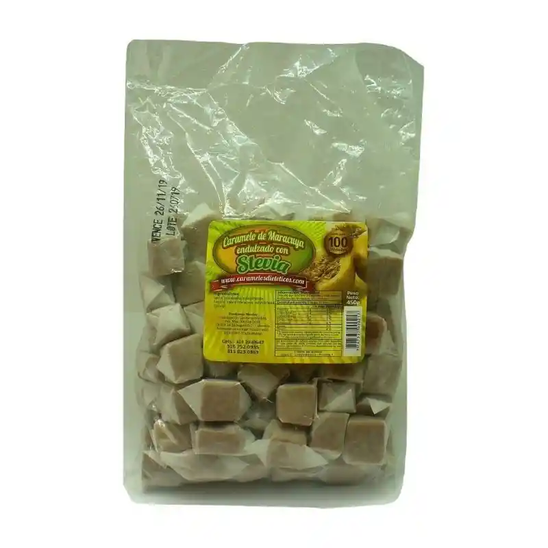 Stevia Caramelo De Maracuya Endulzado Con