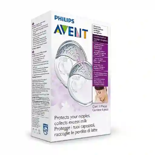 Avent Conchas Copas Pezoneras Recolectoras Protectores Leche