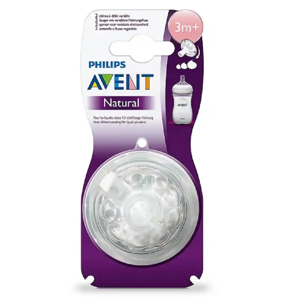 Avent Chupos De Repuesto Tetinas Natural Flujo Variable 3M+