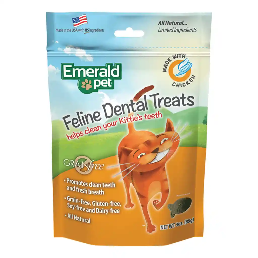 Snacks Emeral Pet Felin Dental Treat Chicken 3 Oz