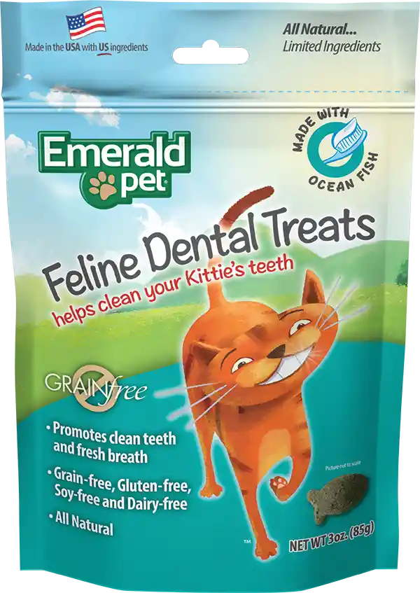 Snacks Emeral Pet Felin Dental Treat Ocean Fish 3 Oz