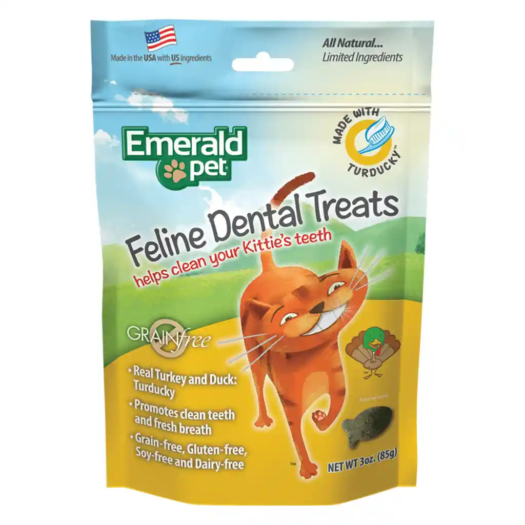 Snacks Emeral Pet Felin Dental Treat Turducky 3 Oz