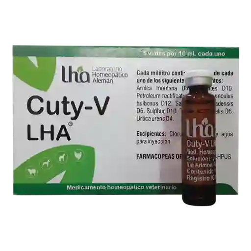 Cuty-V LHA Medicamento Homeopático Veterinario