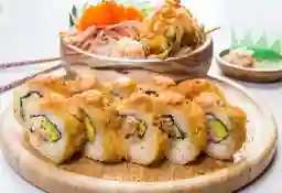 Sushi o bowl panka + gyosa + bebida
