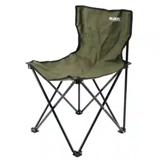 Silla Plegable. Estructura en Acero. Tela en Poliéster. Portátil, Plegable, Ligera y Versátil. Color Verde. Sku 196194