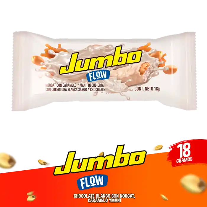Jumbo Chocolatina Blanco Con Nougat.