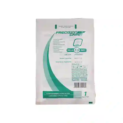 Precisión Care Guante Látex de Cirugía Talla 7.5