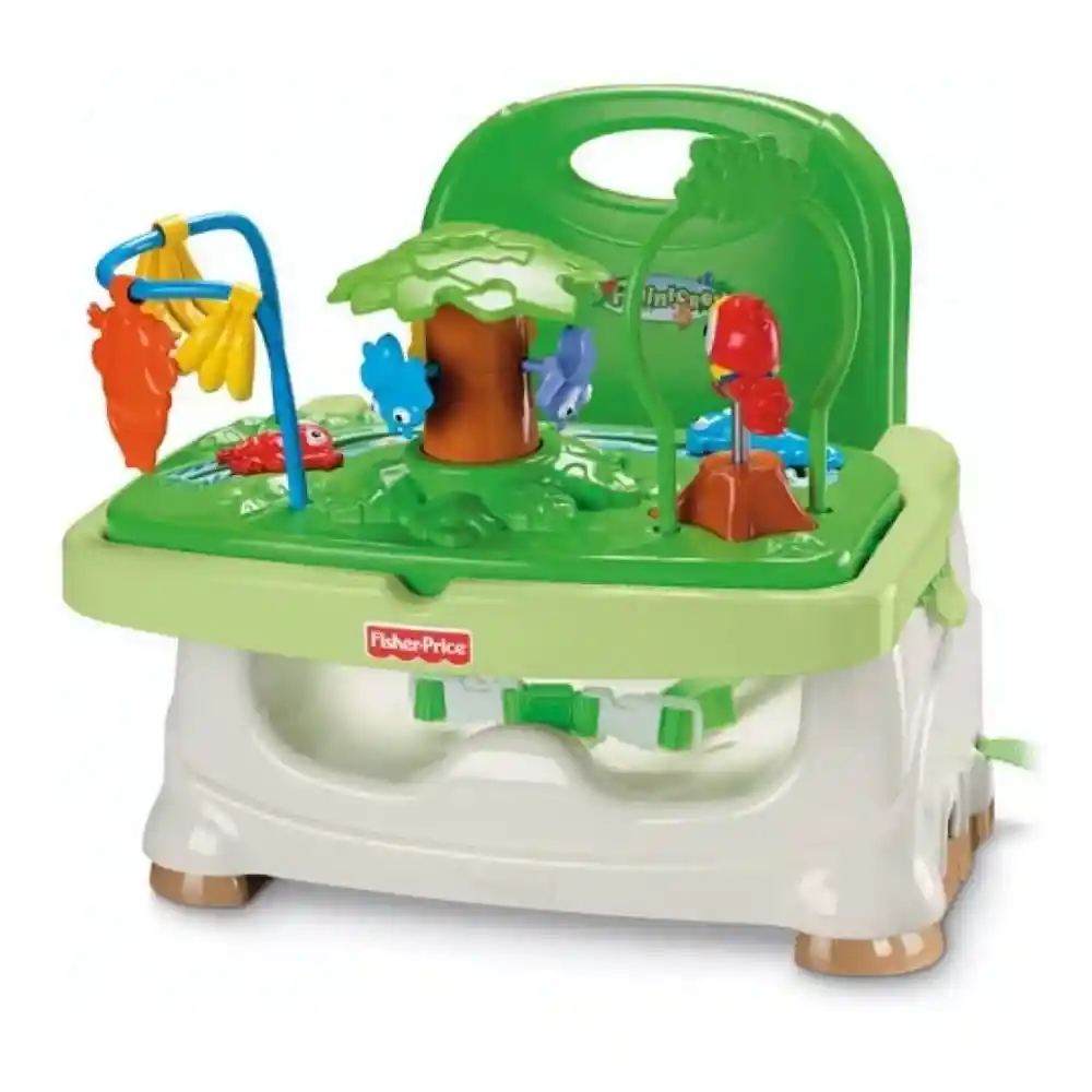 Fisher Price Silla Comedor Bebé Portátil 2 En 1 Con Juguetes