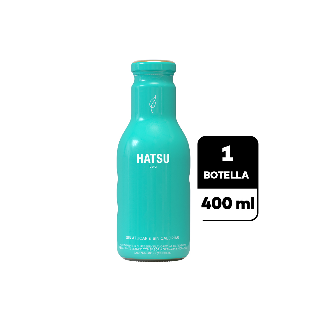 Hatsu Azul 400 ml (Té Blanco, Granada y Mora Azul)