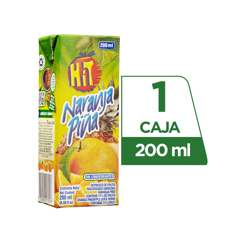 Hit Naranja Piña 200 ml