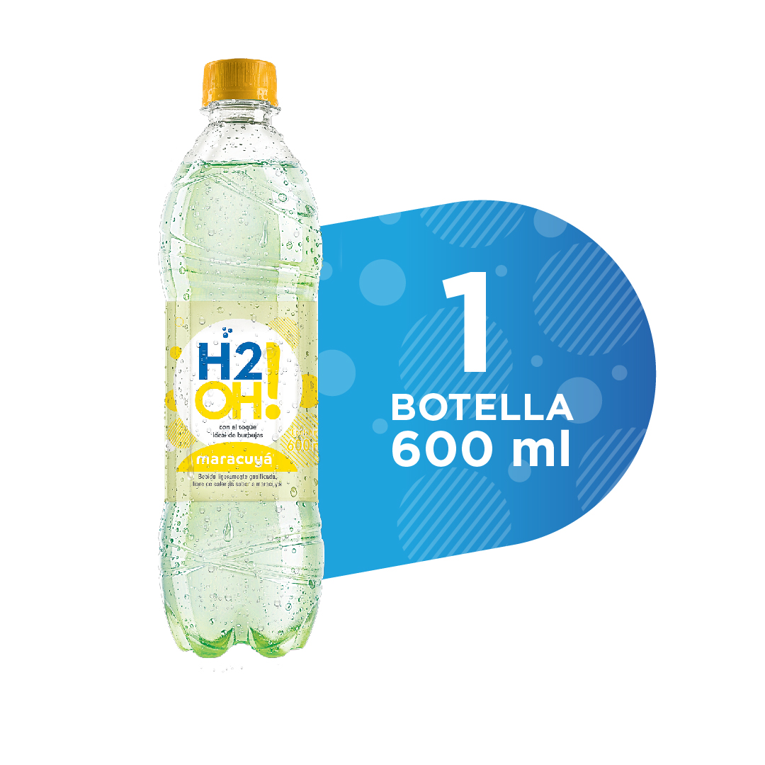 Agua H20h Maracuyá Pet 600 ml