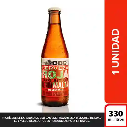 Cerveza BBC Monserrate Roja Bot. 330ml