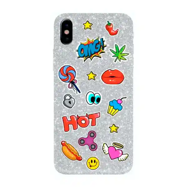 iPhone Benjamins Puffy Stickers on Soft Case x Omg