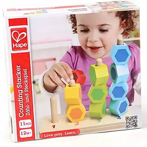 Juguete Didáctico Hape Apilador Contar de Hape 1 U